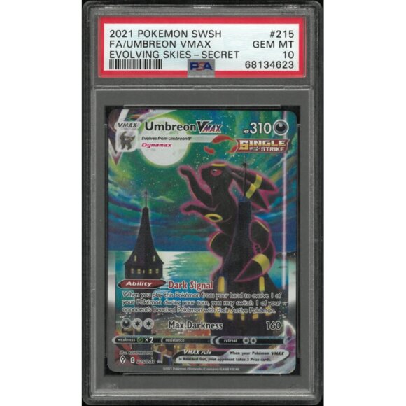 Pokemon Other - UMBREON VMAX (215/203) PSA 10 Evolving Skies Alternate Art ENGLISH | Make Offer!